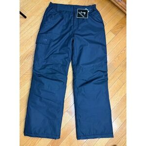 VERTICAL‎ 9 Kids Ski Snow Pants Black XL 16 Waterproof Insulated NWT